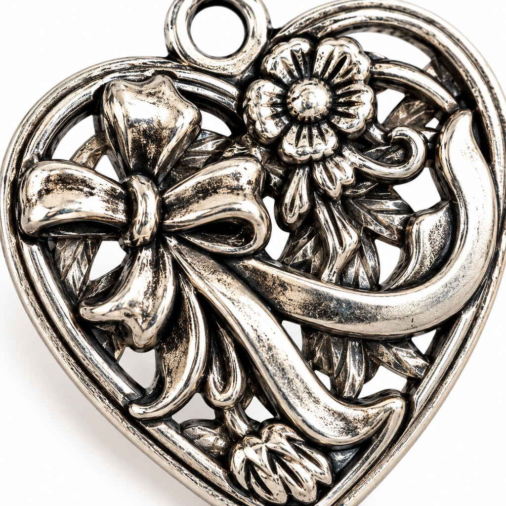 Heart Charm - 33x38mm - HRT-004