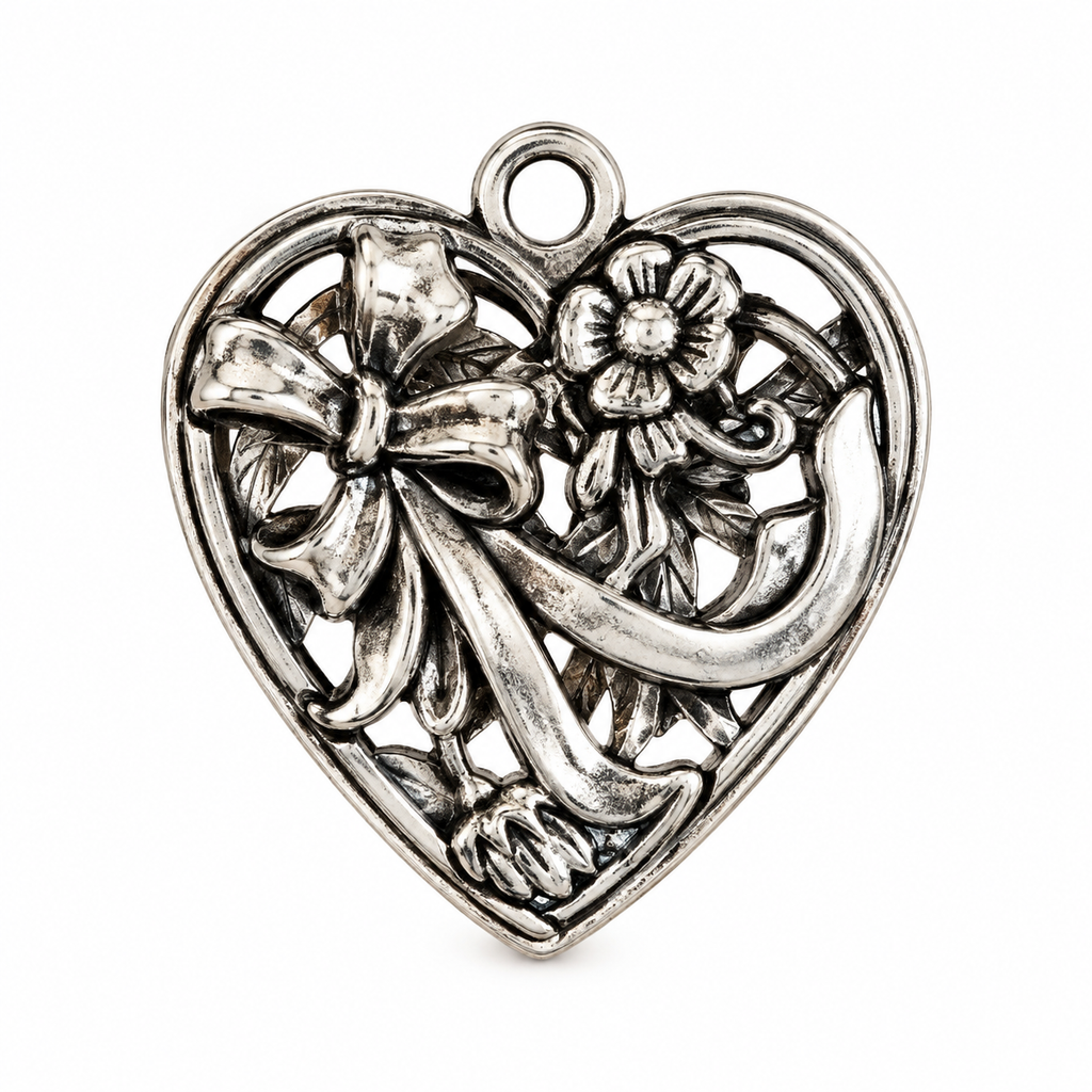 Heart Charm - 33x38mm - HRT-004