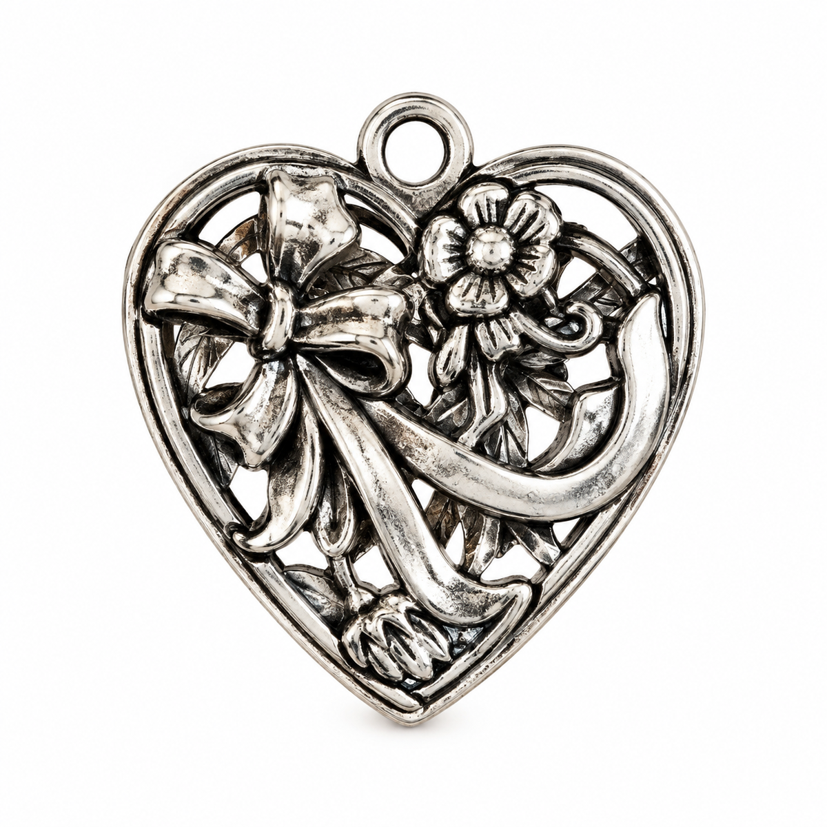 Heart Charm - 33x38mm - HRT-004