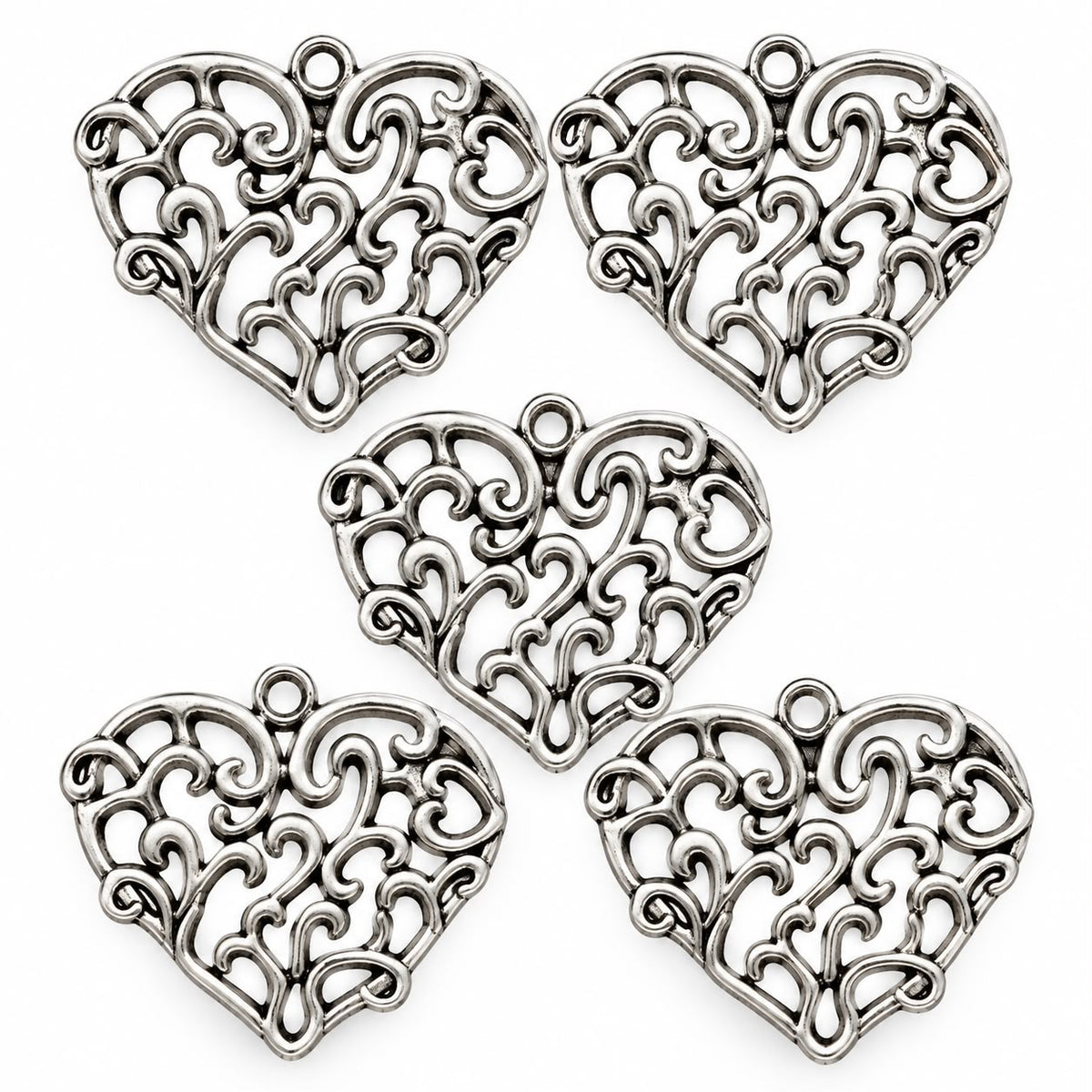 Heart Charm - 49X42mm- HRT-014